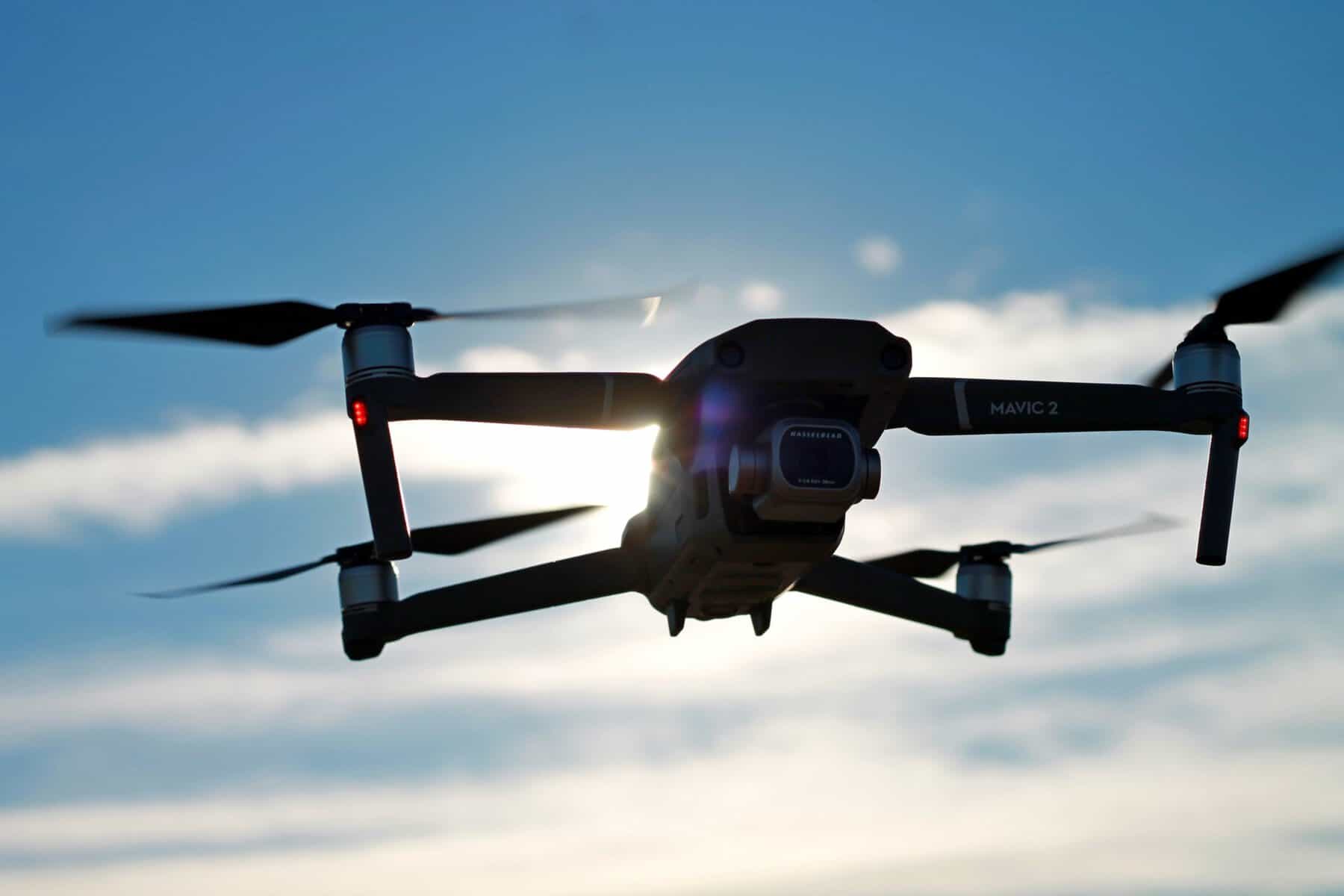 Drone flying
